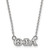LogoArt Theta Phi Alpha Necklace - Sterling Silver Rhodium-Plated Sorority Greek Letters Extra Small Pendant 18 Inch