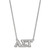 LogoArt Alpha Sigma Tau Necklace - Sterling Silver Rhodium-Plated Sorority Greek Letters Medium Pendant 18 Inch