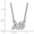 LogoArt Alpha Phi Necklace - Sterling Silver Rhodium-Plated Sorority Greek Letters Medium Pendant 18 Inch - View 2