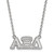 LogoArt Alpha Xi Delta Necklace - Sterling Silver Rhodium-Plated Sorority Greek Letters Medium Pendant 18 Inch