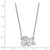 LogoArt California State University Fresno Necklace - Sterling Silver Rhodium-Plated Bulldog Small Pendant 18 Inch - View 2