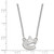 LogoArt Vancouver Canucks Necklace - Sterling Silver Rhodium-Plated Small Pendant 18 Inch - View 2