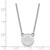 LogoArt Edmonton Oilers Necklace - Sterling Silver Rhodium-Plated Small Pendant 18 Inch - View 2