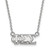 LogoArt Phi Sigma Sigma Necklace - Sterling Silver Rhodium-Plated Sorority Greek Letters Medium Pendant 18 Inch