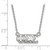 LogoArt Phi Sigma Sigma Necklace - Sterling Silver Rhodium-Plated Sorority Greek Letters Medium Pendant 18 Inch - View 2