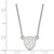 LogoArt Florida Panthers Necklace - Sterling Silver Rhodium-Plated Small Pendant 18 Inch - View 2