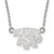 LogoArt San Francisco State University Necklace - Sterling Silver Rhodium-Plated Small Pendant 18 Inch