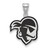LogoArt Seton Hall University Pendant - Sterling Silver Rhodium-Plated Pirate Large Enameled