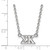 LogoArt Sigma Kappa Necklace - Sterling Silver Rhodium-Plated Sorority Greek Letters Medium Pendant 18 Inch - View 2