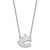LogoArt Vancouver Canucks Necklace - Sterling Silver Rhodium-Plated Large Pendant 18 Inch