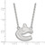 LogoArt Vancouver Canucks Necklace - Sterling Silver Rhodium-Plated Large Pendant 18 Inch - View 2