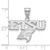 Sterling Silver Rhodium-Plated LogoArt East Tennessee State U. Medium Pendant - View 2