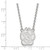 LogoArt University of South Dakota Necklace - Sterling Silver Rhodium-Plated Large Pendant 18 Inch - View 2