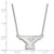 LogoArt Youngstown State University Necklace - Sterling Silver Rhodium-Plated Letter Y Small Pendant 18 Inch - View 2