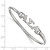 LogoArt Alpha Sigma Alpha Bracelet - Sterling S. Rhodium-Plated-P Small Hook and Clasp Bangle - View 3