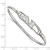 LogoArt Delta Gamma Bracelet - Sterling Silver Rhodium-Plated Large Hook and Clasp Bangle - View 3