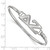 LogoArt Delta Zeta Bracelet - Sterling Silver Rhodium-Plated Small Hook and Clasp Bangle - View 3