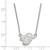 LogoArt Eastern Kentucky University Necklace - Sterling Silver Rhodium-Plated E-K-U Small Pendant 18 Inch - View 2