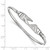 LogoArt Kappa Delta Bracelet - Sterling Silver Rhodium-Plated Small Hook and Clasp Bangle - View 3