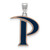 LogoArt Pepperdine University Pendant - Sterling Silver Rhodium-Plated Letter P Large Enameled