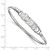 LogoArt Phi Sigma Sigma Bracelet - Sterling S. Rhodium-Plated Small Hook and Clasp Bangle - View 3