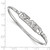 LogoArt Sigma Delta Tau Bracelet - Sterling S. Rhodium-Plated Small Hook and Clasp Bangle - View 3