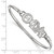 LogoArt Theta Phi Alpha Bracelet - Sterling S. Rhodium-Plated Small Hook and Clasp Bangle - View 2