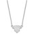 LogoArt University of New Orleans Necklace - Sterling Silver Rhodium-Plated U-N-O Small Pendant 18 Inch - View 2