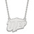 LogoArt University of Texas at El Paso Necklace - Sterling Silver Rhodium-Plated Large Pendant 18 Inch