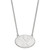 LogoArt Brigham Young University Necklace - Sterling Silver Rhodium-Plated Letter Y Large Pendant 18 Inch