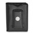 LogoArt Calgary Flames Wallet - Sterling Silver Rhodium-Plated Black Leather