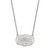 Sterling Silver Rhodium-Plated LogoArt Jacksonville State U. Large Pendant 18 Inch Necklace