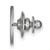 LogoArt University of North Carolina Lapel Pin - Sterling Silver Rhodium-Plated N-C - View 2