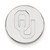 Sterling Silver Rhodium-Plated LogoArt University of Oklahoma O-U Tie Tac