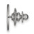 LogoArt University of Southern California Lapel Pin - Sterling Silver Rhodium-Plated S-C - View 2