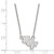 LogoArt University of Central Florida Necklace - Sterling Silver Rhodium-Plated U-C-F Small Pendant 18 Inch - View 2