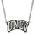 Sterling Silver Rhodium-Plated LogoArt University of Nevada-Las Vegas U-N-L-V Large Enameled Pendant 18 Inch Necklace
