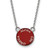 LogoArt Alpha Chi Omega Necklace - Sterling Silver Rhodium-Plated Sorority Text Small Color Enamel Pendant 18 Inch - SS012ACO-18