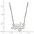 LogoArt Washington Capitals Necklace - Sterling Silver Rhodium-Plated Small Pendant 18 Inch - View 2