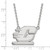 LogoArt Central Michigan University Necklace - Sterling Silver Rhodium-Plated Letter C Large Pendant 18 Inch - View 2