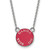 LogoArt Gamma Phi Beta Necklace - Sterling Silver Rhodium-Plated Sorority Text Small Color Enamel Pendant 18 Inch - SS012GPB-18