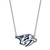 LogoArt Nashville Predators Necklace - Sterling Silver Rhodium-Plated Large Enameled Pendant 18 Inch