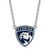 LogoArt Florida Panthers Necklace - Sterling Silver Rhodium-Plated Large Enameled Pendant 18 Inch