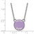 LogoArt Sigma Kappa Necklace - Sterling Silver Rhodium-Plated Sorority Text Small Color Enamel Pendant 18 Inch - SS012SKP-18 - View 2
