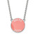 LogoArt Delta Zeta Necklace - Sterling Silver Rhodium-Plated Sorority Text Large Color Enamel Pendant 18 Inch - SS013DZ-18