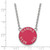LogoArt Gamma Phi Beta Necklace - Sterling Silver Rhodium-Plated Sorority Text Large Color Enamel Pendant 18 Inch - SS013GPB-18 - View 2