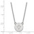 LogoArt Winnipeg Jets Necklace - Sterling Silver Rhodium-Plated Small Pendant 18 Inch - View 2