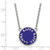 LogoArt Kappa Kappa Gamma Necklace - Sterling Silver Rhodium-Plated Sorority Text Large Color Enamel Pendant 18 Inch - SS013KKG-18 - View 2