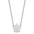 LogoArt Toronto Maple Leafs Necklace - Sterling Silver Rhodium-Plated Large Pendant 18 Inch