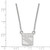 LogoArt New York Rangers Necklace - Sterling Silver Rhodium-Plated Small Pendant 18 Inch - View 2